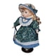 thumbnail image 1 of Muñeca De Niña De Pie Muñeca De Cerámica Rústica De Pelo Rizado Para Regalo Adorno De Cumpleaños Azul, 1 of 3
