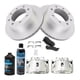 thumbnail image 2 of Kit de frenos traseros TRQ con pastillas y discos para Chevrolet GMC 2001-2013, 2 of 9