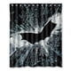 thumbnail image 1 of Cortina de ducha con diseño de Batman de dibujos animados, juego de cortina de baño con ganchos, tamaño 66 x 72 pulgadas, 1 of 3