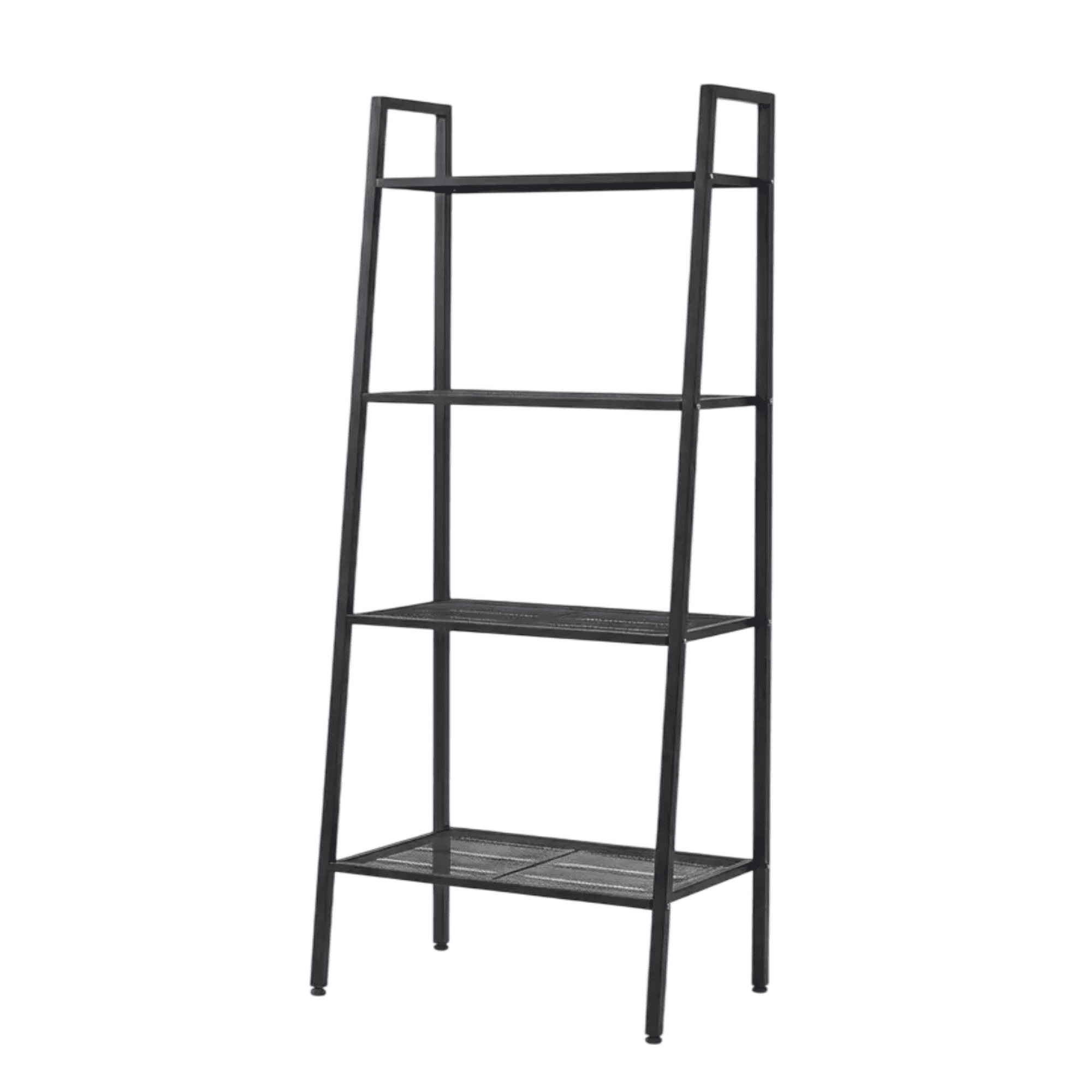 Estantería Metálica Belug 4 Niveles Multiuso Para Hogar O Oficina Negro