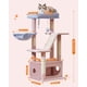thumbnail image 5 of Árbol para gatos Taoqimiao de 98 cm para interiores, torre para gatitos, rosa y azul, 5 of 9