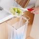 thumbnail image 2 of 1pc Stainless Steel Over The Cabinet Small Garbage Container, Trash Bag Holder Rack For Recycled Reusable Disposable Plastic Shopping Grocery Bags For Kitchen, Pantry, Garage, Bathroom, 2 of 2