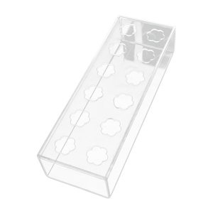 Magideal - Florero Rectangular Florero De Acrílico Florero De Acrílico Florero Moderno Maceta Soporte De Planta Hidropónica Para Centro De Mesa Decoración Para 30X10X6.5Cm 12 Agujeros