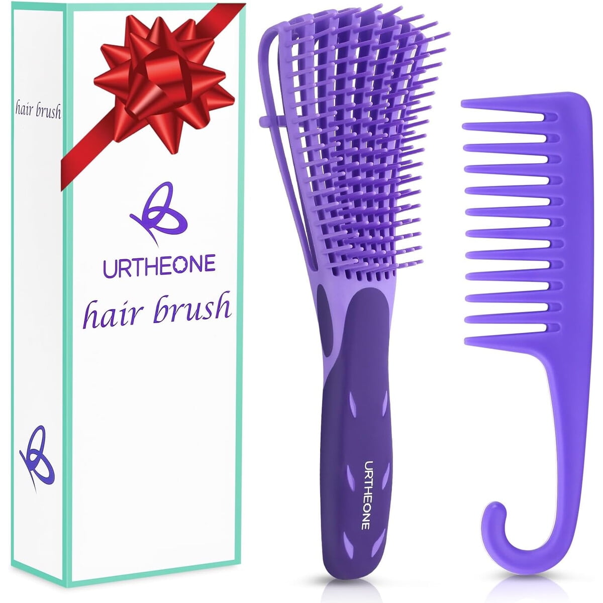 Cepillo Desenredante Urtheone Set Cabello Rizado 3a4c
