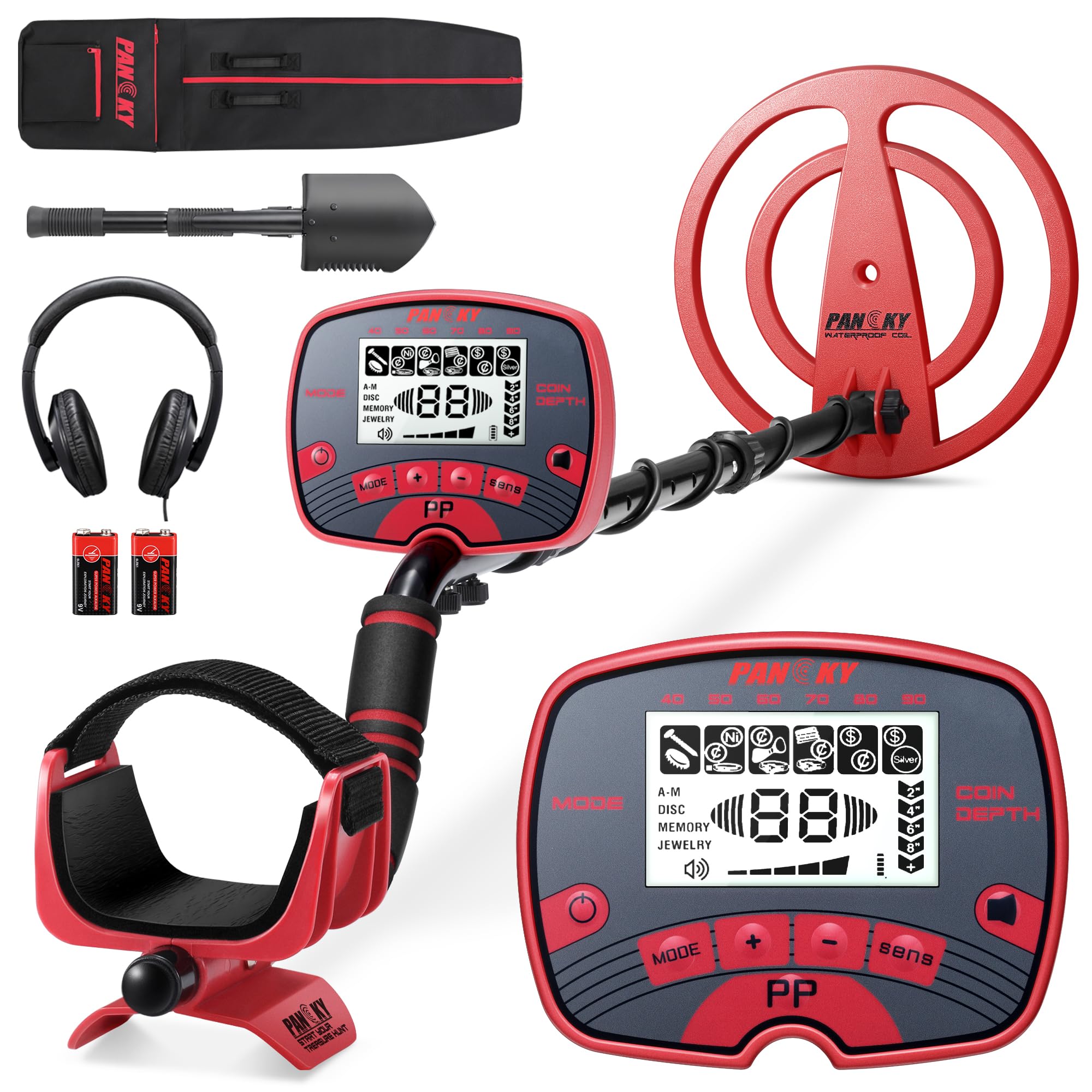Detector De Metales Pancky Impermeable Para Adultos Con Kit De Accesorios