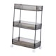 thumbnail image 2 of Carro De Almacenamiento Rodante De 3 Niveles Estante De Rodillos Para Cocina Dormitorio Pasillo Negro, 2 of 3