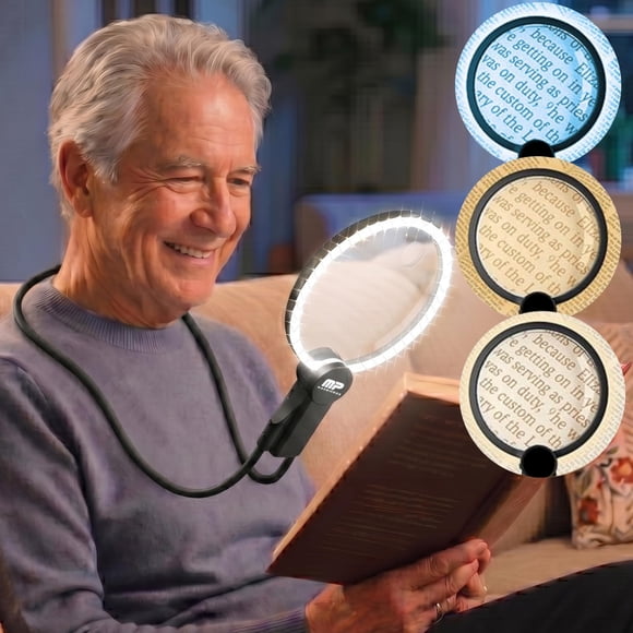 Lupa MAGNIPROS manos libres 5X/10X recargable