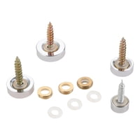 Genérica - Set 4 Tornillos Con Tapa Instalación Espejos Decorativos Multicolor