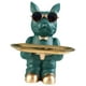 thumbnail image 4 of Escultura De Perro Nórdico Estatua Baratijas Para Sala De Estar Pasillo Decoración Del Hogar Verde, 4 of 5