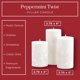 thumbnail image 2 of Set de 3 velas pilar aromáticas de menta Becky Home, 3x4, 3x5, 3x6, 2 of 4