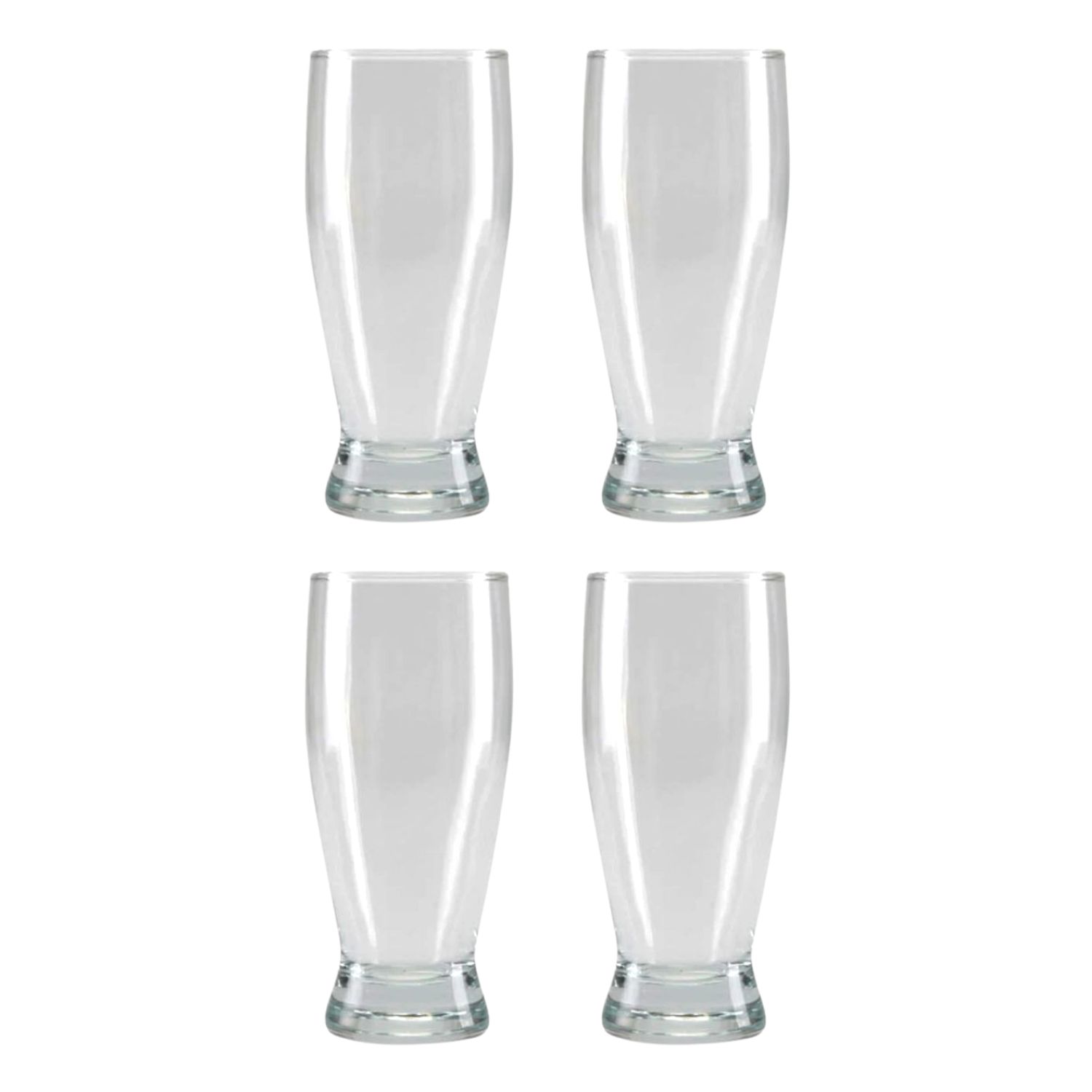 Allegra - Pack 4 Vasos Cerveceros Vidrio Modelo Amberes 560Ml