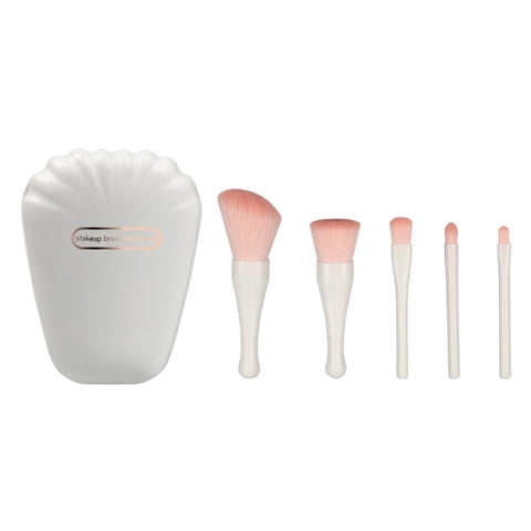 Ioensy - Juego De 5 Brochas De Maquillaje Para Viaje, Color Blanco