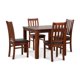 thumbnail image 2 of Comedor Ñuble Cuadrado 95X95 Cm Con 4 Sillas Caramelo-Negro, 2 of 13