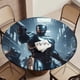 thumbnail image 5 of Robocop theme Fitted Round Tablecloths Elastic Edged Table Covers Waterproof Table Cloth For Kitchen Holiday Party Tables Decor 120cm, 5 of 6