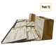 thumbnail image 1 of Pack 12 Bolsas De Regalo 18 cm x 23 cm Blancas Con Dorado Navidad 2025, 1 of 3