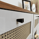 thumbnail image 3 of Aparador Arrimo Trama 2 Cajones Cerezo/Off White 110x33x80 Cm, 3 of 7