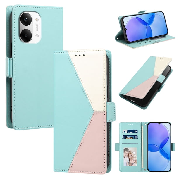 Funda Tricolor con Ranuras para Xiaomi Xiaomi Poco X8 Pro Max 5G, Verde