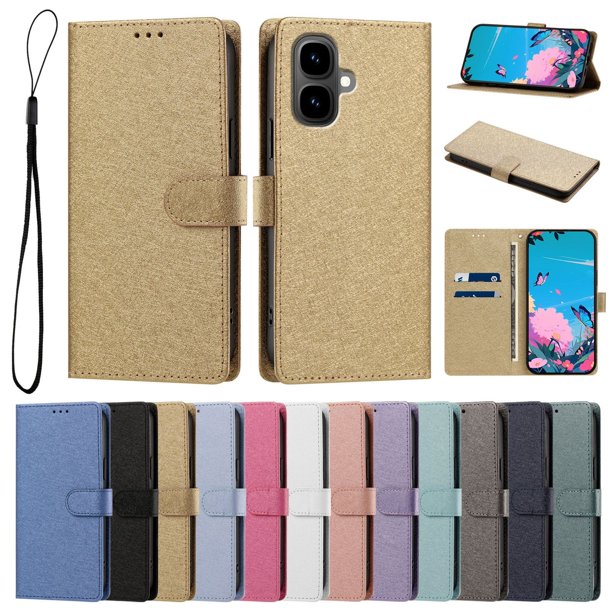 Cartera Funda para Infinix Smart 10 Carga Inalámbrica, Dorado