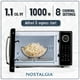 thumbnail image 3 of Horno microondas Nostalgia Retro 1000 W 1.1 pies cúbicos negro, 3 of 3