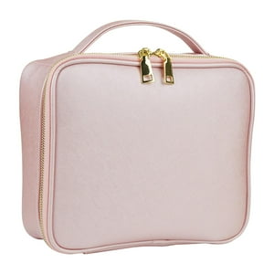 Genérico - Maquillaje Cosmético Bolsa Contenedor Lavable Organizador Portátil Pu Para Joyería Rosa