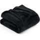 thumbnail image 1 of Manta de forro polar Utopia Twin XL negra, 300 g/m², microfibra, 1 of 9