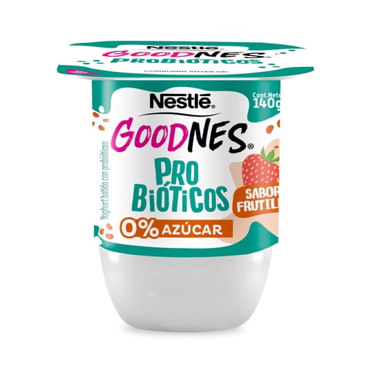 Yoghurt Goodnes Con Probióticos Sabor Frutilla Pote 140 g Nestlé