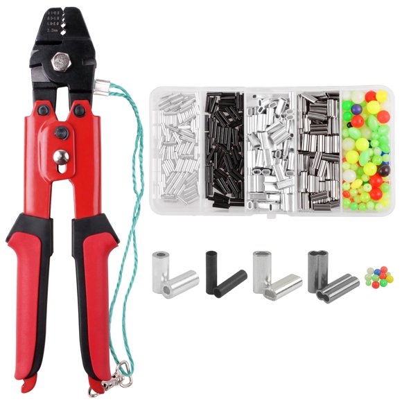 Kit de Herramienta de Crimpado OROOTL 500 piezas de Mangas y Cuentas