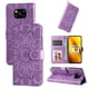 thumbnail image 1 of Funda tipo cartera FOXDOCK para Xiaomi Poco X3 NFC , diseño girasol en relieve, cuero PU, cierre magnético, soporte y tarjetero, 1 of 5