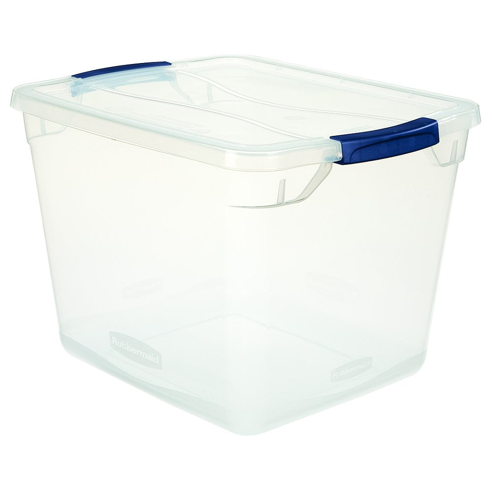 Contenedor Rubbermaid Clever Store, 30 Litros, Transparente