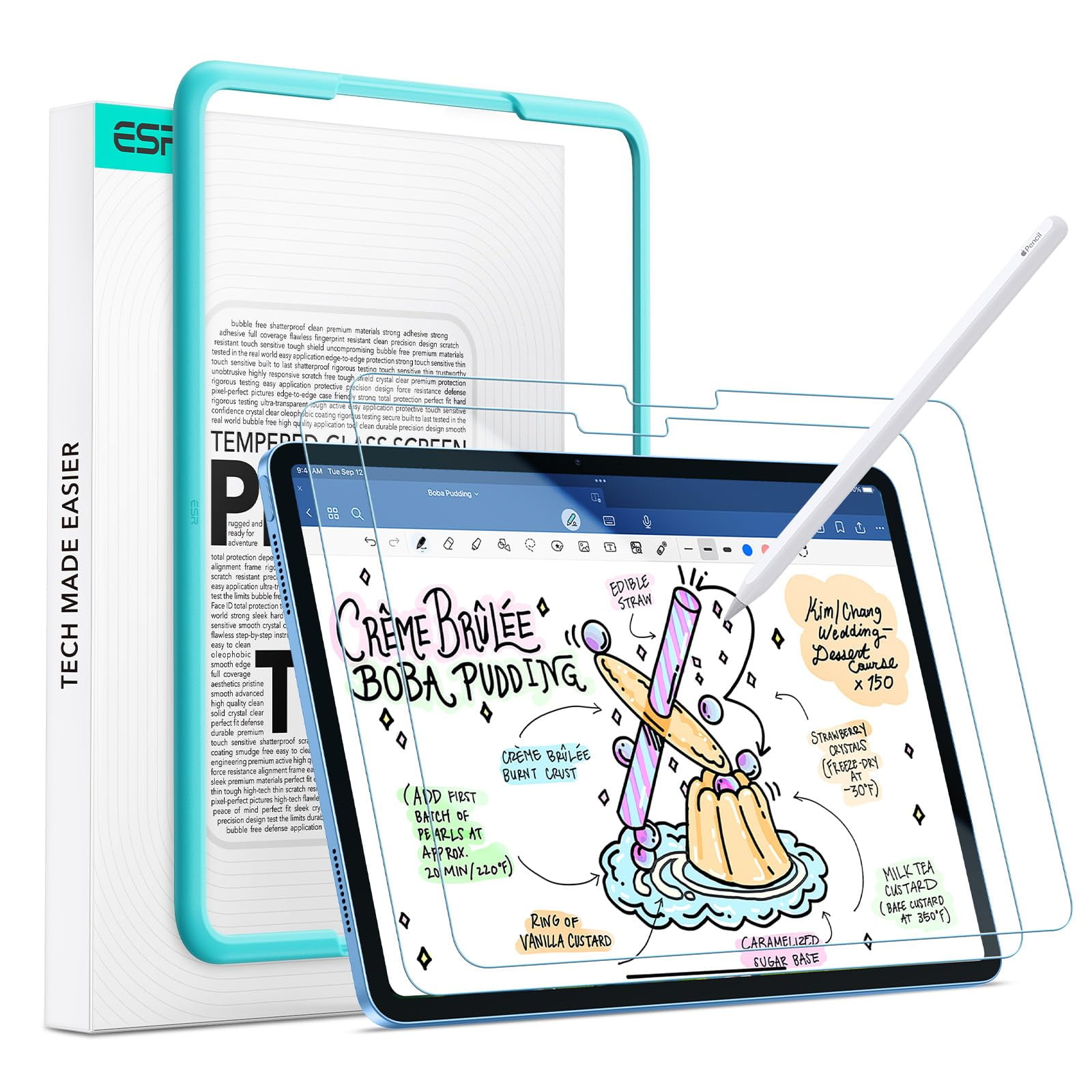 Protectores De Pantalla Esr Paper-feel Para Ipad 11ª Y 10ª Generación A16 11/10.9