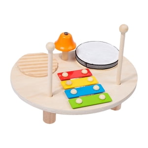 Magideal - Instrumento De Percusión Montessori Para Niños, Juego De Batería Para Bebés, Kits Musicales De Madera, Juguete Sensorial Para Niños De 3 A 10 Años,