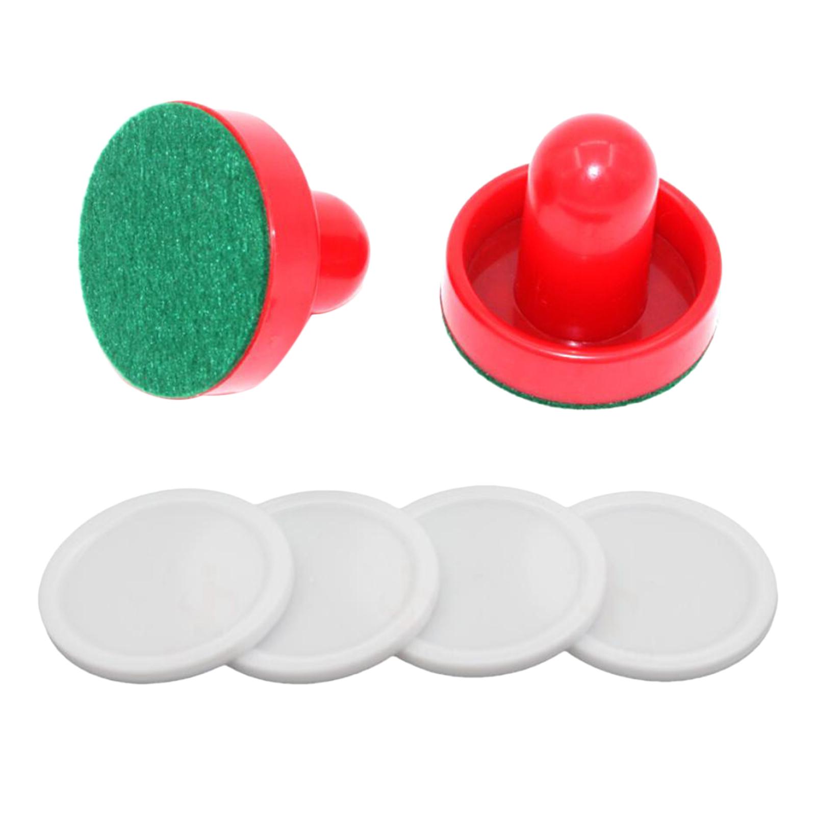 Magideal - Deslizadores Y Discos De Hockey De Aire, Paletas De Hockey De Aire, Deslizadores, Fieltro, Mangos De Portería Pequeños, Deslizadores De Mesa De Juego Putter Rojo
