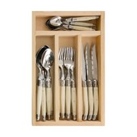 Laguiole Jean Dubost - Set Cuchilleria 24 Piezas Ivory