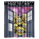 thumbnail image 1 of Cortina de ducha de Doctor Who y Gru, mi villano favorito, 2 Minions, juego de cortina de baño con ganchos, tamaño 60 x 72 pulgadas, 1 of 3