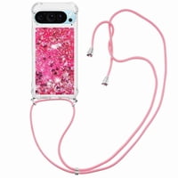 Funda Foxdock Para Google Pixel 10 Con Cuerda Ajustable, Brillo Líquido, Protección Antigolpes Y Lente – Ideal Para Regalo