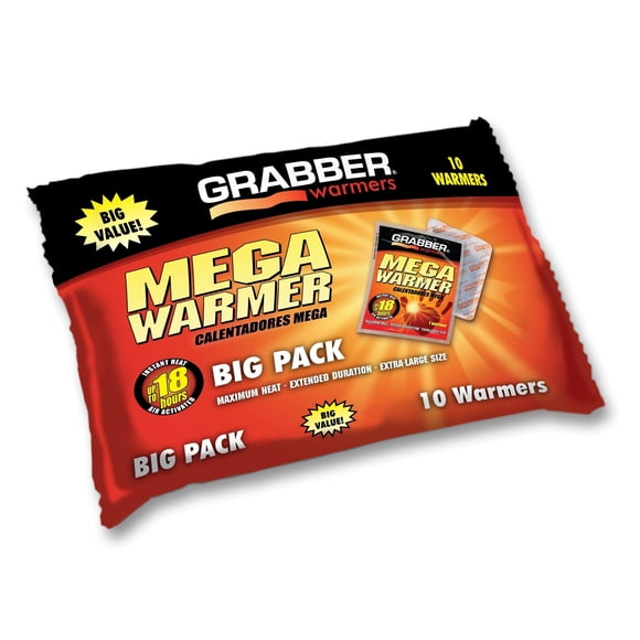 Body Warmers Grabber, paquete económico de 18 horas y 10 unidades