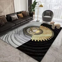 Casadeliacl - Alfombra 200X240 Moderna Elegante Decorativa Tf 2 M / Negro / 2.4 M / Elegante