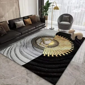 Casadeliacl - Alfombra 200X240 Moderna Elegante Decorativa Tf 2 M / Negro / 2.4 M / Elegante