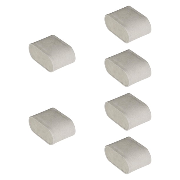 6x reloj de almohada pulseras para hombres para mujeres almacenamiento compacto de joyería de joyería de organizador pequeño para espectáculos minoris Gris