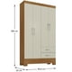thumbnail image 3 of Combo 2 Clóset 4 Puertas 2 Cajones 180x90x35 cm Off White R42X2, 3 of 7