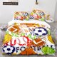 thumbnail image 1 of v1095 Bed Sheets American Football Duvet Cover Set Sports Rugby Player Comforter Cover Skull Football Player Polyester Bedding Set For Kid Boy 3-Piece Bedding Set (1 Duvet Cover + 2 Pillow Shams) Bed, 1 of 5