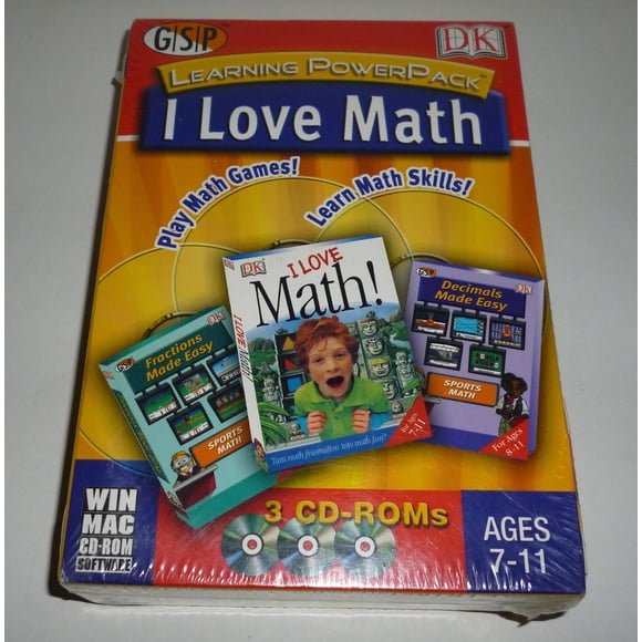Software DK Publishing I Love Math PowerPack – 3 CD-ROM