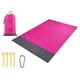 thumbnail image 4 of Manta De Picnic Al Aire Libre Alfombra De Playa Impermeable Campamento Alfombra A Prueba De Arena Rosa Roja, 4 of 4