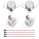 thumbnail image 1 of 2 Pcs Termostato KSD301 250°C/482°F 30A Normalmente Cerrado N.C Ajustar Interruptor de Temperatura de Disco con Cable Terminal para Microondas, Horno, Cafetera, 1 of 5