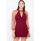thumbnail image 1 of Vestido Ajustado De Malla Con Ribete De Perlas L, 1 of 14