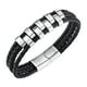 thumbnail image 1 of Pulsera Trenzada Regalo Punk Rock Tribal Brazalete Para Hombres Mujeres Novio Color Acero, 1 of 3