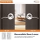 thumbnail image 5 of Palancas De Puerta Privacy Wave Style Para Cama Y Baño Paquete De 6, 5 of 7