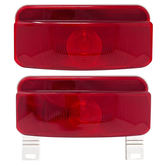 Luz trasera Command Electronics 12V, paquete de 2 unidades, acabado blanco