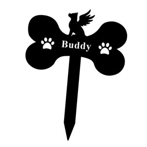 Ioensy - Estaca Conmemorativa Para Perro, Maceta Decorativa, Placa Para Tumba, Para Cementerio, Jardín Exterior, Amigo