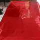 thumbnail image 3 of Paquete de 2 manteles de aluminio de 1 m x 2,7 m, de plástico brillante, para decoración de mesas de fiesta., 3 of 5